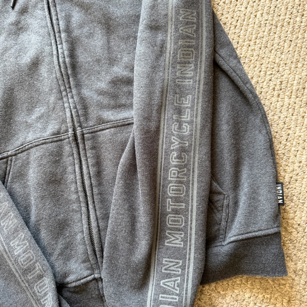 Indian Motorcycle Gray Hoodie
